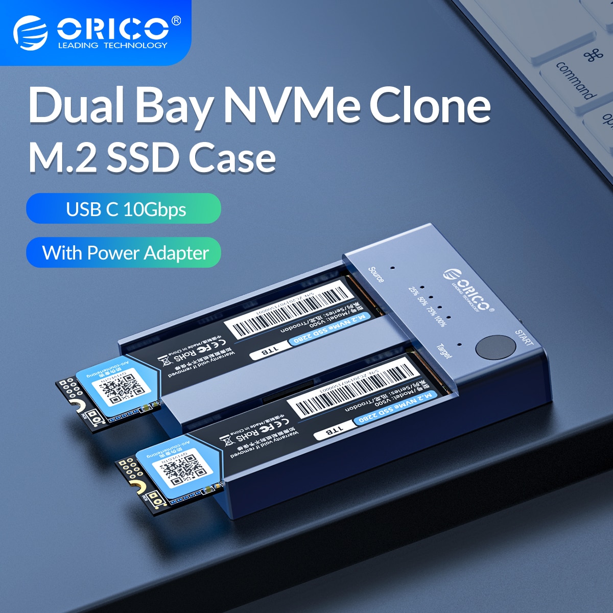 ORICO   M.2 NVME SSD Ŭ  Ŭ USB C 3.1 Gen2 M Ű & M/B Ű  10Gbps NVME PCIe SSD ϵ ̺ 